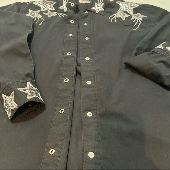 ROPER WOMEN'S STAR LONG SLEEVE WESTERN SHIRT - Picture 3 of 12
